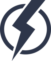 Thunder icon in dark colors. png