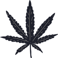 Marihuana-Gliederungssymbole Blätter png