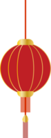 Traditional Chinese Red with Golden Gradient Festival Lantern png