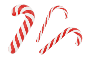 Christmas striped red and white candy canes png