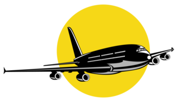 vuelo de avión de pasajeros de avión comercial png