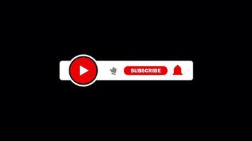Unique Animated Youtube Subscribe Like Bell Button video