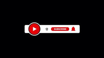 Unique Animated Youtube Subscribe Like Bell Button video