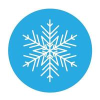 icono de copo de nieve de invierno vectorial. ilustración para web vector