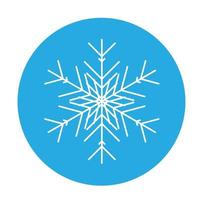 icono de copo de nieve de invierno vectorial. ilustración para web vector