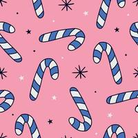 Christmas seamless pattern. Candy seamless pattern. Hand drawn pattern vector