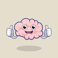 cerebro mascota vector arte ilustración