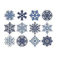 Snow Flake Vector Set