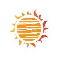 sunburst amarillo sol vector icono logo ilustraciones