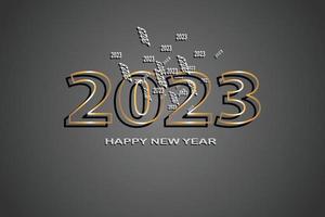 Happy new year 2023 background vector