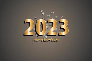 Happy new year 2023 background vector