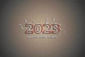 Happy new year 2023 background vector