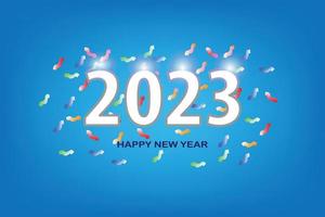 Happy new year 2023 background vector