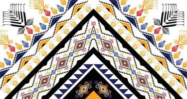 Geometric ethnic American, western, Aztec motif pattern style. seamless pattern design for fabric, curtain, background, sarong, wallpaper, clothing, wrapping, Batik, tile,interior.Vector illustration. vector