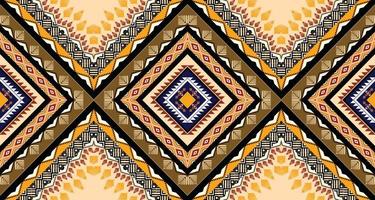 estilo geométrico étnico americano, occidental, motivo azteca. diseño de patrones sin fisuras para tela, cortina, fondo, sarong, papel pintado, ropa, envoltura, batik, azulejo, interior.ilustración vectorial. vector