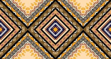Geometric ethnic American, western, Aztec motif pattern style. seamless pattern design for fabric, curtain, background, sarong, wallpaper, clothing, wrapping, Batik, tile,interior.Vector illustration. vector
