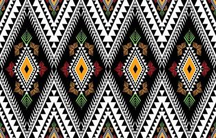 Geometric ethnic American, western, Aztec motif pattern style. seamless pattern design for fabric, curtain, background, sarong, wallpaper, clothing, wrapping, Batik, tile,interior.Vector illustration. vector