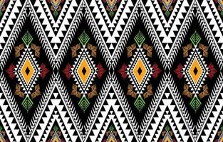 Geometric ethnic American, western, Aztec motif pattern style. seamless pattern design for fabric, curtain, background, sarong, wallpaper, clothing, wrapping, Batik, tile,interior.Vector illustration. vector