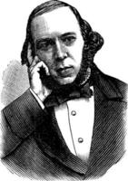 herbert spencer, ilustración de la vendimia vector