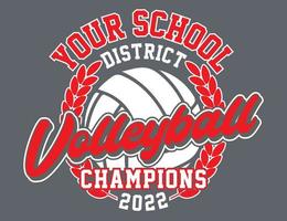 Volleyball Championship Design vector