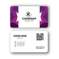 geometric business card vector