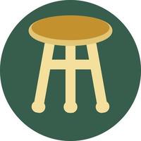 Bar stool, illustration, vector, on a white background. vector