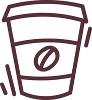 Coffee in a cup to go, illustration, vector on white background.