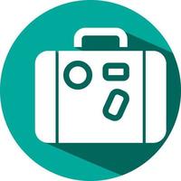 Hotel luggage, illustration, vector on a white background.