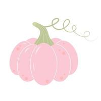 Pastel boho pumpkin isolated on white background. Thanksgiving Day, Harvest festival, Halloween symbol. vector