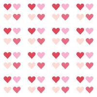 Seamless pattern with pink hearts. vector illustration