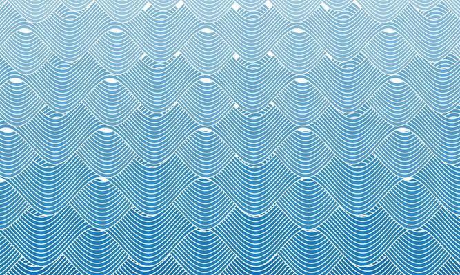 seamless pattern with wave lines