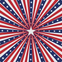 blue and red frame with a usa flag pattern vector