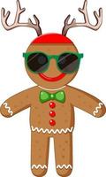 Gingerbread man for Christmas vector