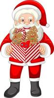 Cute Santa Claus cartoon character vector