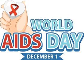World Aids Day Poster Design vector