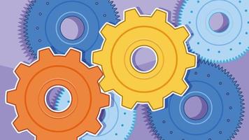 Machine gears  background vector