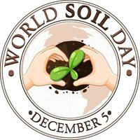 World Soil Day Banner Design vector