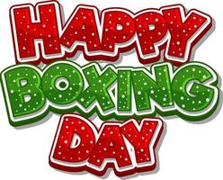 Happy Boxing Day banner design vector