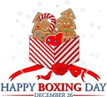 Happy Boxing Day banner design vector