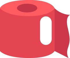 Toilet paper, illustration, vector on a white background.