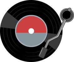 Phonograph disc or vinyl record vector