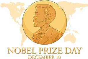 Nobel Prize Day Banner Design vector