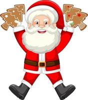 Cute Santa Claus cartoon character vector