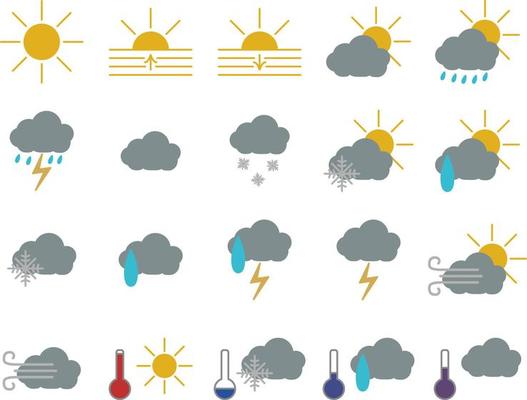 Weather news, illustration, on a white background.