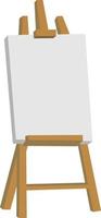 Easel, illustration, vector on white background.