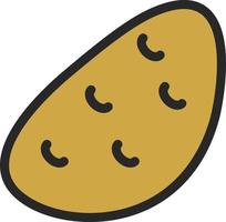 Fresh potato, illustration, on a white background. vector