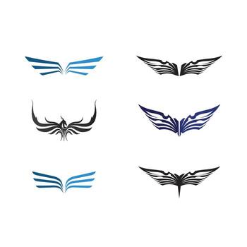 halcón, águila, pájaro, logotipo, plantilla, vector, icono vector