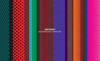 Abstract geometric vidvid colors blending background punchy vector design. Funny colorful invitation template.