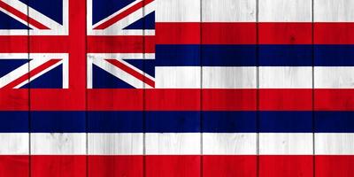 bandera de hawaii en la textura. collage de conceptos foto
