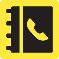 Phone contact list, illustration, vector on a white background.